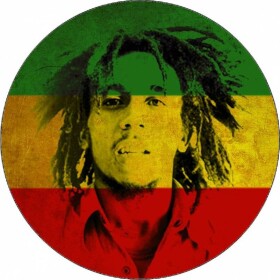 Jedlý papier Bob Marley vlajka 19,5 cm - Pictu Hap - Pictu Hap