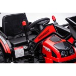 Mamido Detský elektrický traktor s lopatou červený