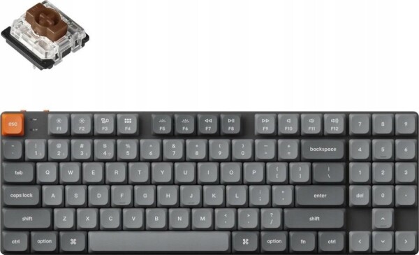 Keychron Keychron K13 Max QMK/VIA Wireless Custom Mechanical Keyboard White Backlight / Low Profile Gateron Mechanical / Brown