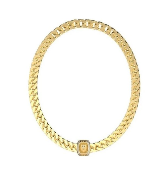Guess Výrazný náhrdelník s ozdobou leva Lion King JUMN05004JWYGT/U