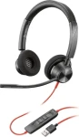 Poly Blackwire 3320 čierna / Náhlavná súprava / mikrofón / dve slúchadlá / USB-A (76J16AA)