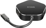 D-Link DUB-M420 čierna / USB-C hub / 4v1 / HDMI 4K / 2x USB-A 3.2 / USB-C PD 60W (DUB-M420)