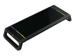 Conceptronic THORNE čierna / Herný stojan pod monitor / RGB / 4X USB-A 2.0 / šuplík / nosnosť 10 kg (THORNE01B)