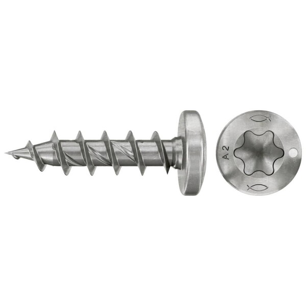Fischer 574095 skrutky do drevotriesky 3.5 mm 12 mm TX Nerezová oceľ 200 ks; 574095