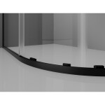 MEXEN/S - Exo štvrťkruhový posuvný sprchovací kút 80 x 80, transparent, čierna 8132-080-080-70-00