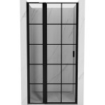 MEXEN/S - Mist L sprchové dvere krídlové ľavé 115, čierna dekor, čierna 8A4L-115-000-70-77-L