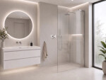 CERANO - Sprchová zástena Walk-in Onyx L-pravá vzpera - 8 mm - chróm, ryhované sklo - 160x200 CER-8050BD1062