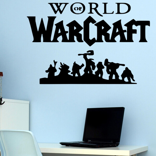 Veselá Stena Samolepka World of Warcraft Farba: černá, Veľkosť: 100 x 66 cm