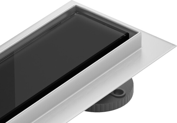 MEXEN/S - Flat MGB odtokový žľab 100 cm čierna sklo 1026100-15