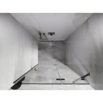 MEXEN/S - Lunar sprchové dvere krídlové pravé 75, transparent, chróm 834-075-000-01-00-P