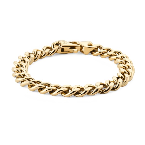 Daniel Wellington Pánsky pozlátený náramok Ellipse Cuban Chain DW0040166 19,5 cm