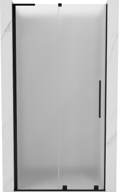 MEXEN/S - Velar L posuvné sprchové dvere 120, dekor, čierna - 871-120-003-31-66 871-120-003-31-70