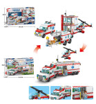 Mamido Mamido Stavebnica záchranárska stanica s figúrkami a vrtuľníkom 823 dielikov MT1128