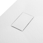 CERANO - Sprchová vanička čtvercová Gusto - SMC/minerální kompozit - strukturovaná bílá matná - 70x70x3 CER-414560
