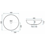 REA - Umývadlo na dosku Peru REA-U6031