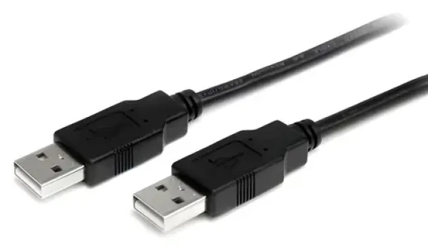 StarTech USB-A (M) - USB-A (M) čierna / Kábel / USB 2.0 / 2 m (USB2AA2M)