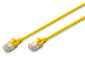 Digitus žltá / Patch kábel / Cat6a F/FTP Slim / PoE+ / 0,5 m (DK-1632-A-005S-Y)