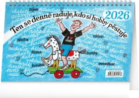 NOTIQUE Stolový kalendár Naše hobby 2026 - Kamila Skopová, 23,1 x 14,5 cm (PGS-35707)