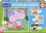 Educa Puzzle Prasiatko Peppa 4v1