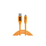 Tether Tools USB kábel USB-C ® zástrčka, USB-C ® zástrčka 4.60 m oranžová CUC3215-ORG; CUC3215-ORG