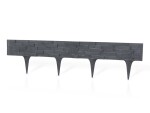 Palisádový obrubník – Stone Palisade, antracit 3,12 m (balenie 4 ks o dĺžke 0,78 m)