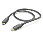 HAMA USB-C - USB-C čierna / Nabíjací kábel / 1 m / 480 Mbit/s