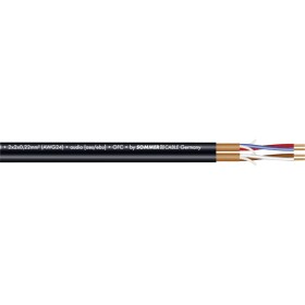 Sommer Cable 200-0551 mikrofónový kábel 2 x 2 x 0.22 mm² čierna metrový tovar; 200-0551