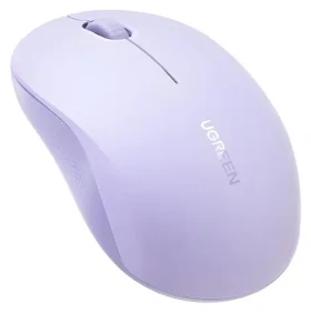 Silent Click M331 fialová / Bezdrôtová optická myš / tichý klik / USB prijímač