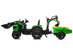 Mamido Detský elektrický traktorbager s prívesom SX2068 zelený