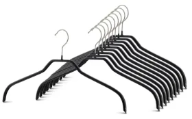 MAWA SILHOUETTE čierna / Ramienko / kovové / ergonomické / protišmykové / 41 cm / 10 ks