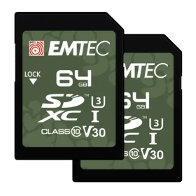 EMTEC Outdoor SD UHS-I U3 V30 64GB / čítanie: 100MBs / zápis: 50MBs (ECMSD64GXCU3OR)
