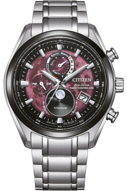 Citizen Tsukiyomi Moonphase Eco-Drive Radio Controlled Super Titanium BY1018-80X