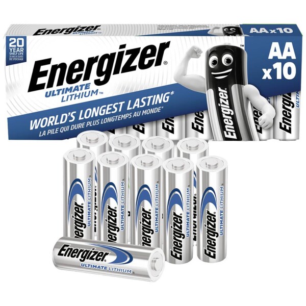 Energizer Ultimate FR6 tužková batéria typu AA lítiová 3000 mAh 1.5 V 10 ks; E301535501