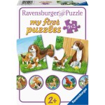 Ravensburger Puzzle Zvieratká na dvore dielikov