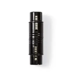 Nedis XLR adaptér čierna / XLR 3-kolíková zástrčka / XLR 3-kolíková zásuvka / poniklované (COTP15920BK)
