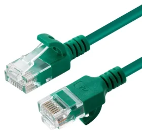 MicroConnect U/UTP CAT6A SLIM zelená / Patch kábel / 0,15 m / RJ-45 (V-UTP6A0015G-SLIM)