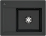 VILLEROY & BOCH VILLEROY & BOCH - Keramický drez Villeroy &amp; Boch Subway 45 Compact, 331301R7, Pure Black 331301R7