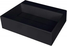 DEANTE - Correo nero Granitové umývadlo na dosku, s krycou doskou CQR_NU5M