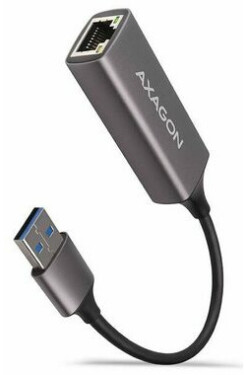 Axagon ADE-TR, USB-A 3.2 Gen 1 - Gigabit Ethernet sieťová karta, auto inštal, titánovo šedá (ADE-TR)