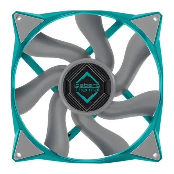 Iceberg Thermal IceGALE Xtra 140mm tyrkysová / Ventilátor / 140 mm / 500-2500 RPM / 169 CFM / PWM (ICEGALE14D-A0A)