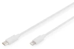 Digitus biela / Nabíjací a dátový kábel / USB-C - Lightning / MFI / 2 m (DB-600109-020-W)