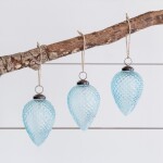 Garden Trading Závesná ozdoba Elkstone Baubles Tarn Blue - set 3 ks