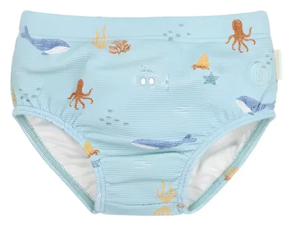Little Dutch Ocean Friends 62/68 / Plienkové plavky / 94% recyklovaný nylon (CL26030601LD)