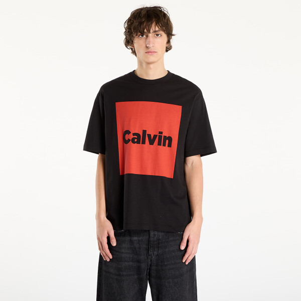 Tričko Calvin Klein Jeans Ss 16S Io Calvin Box Graphic Tee Black S
