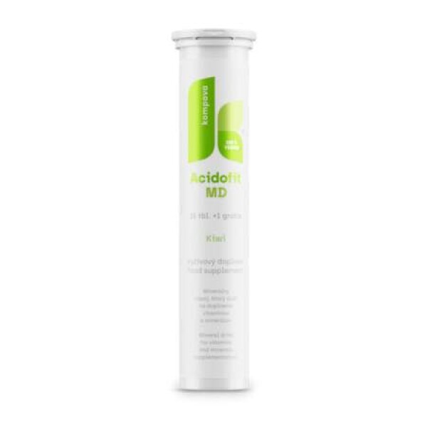 KOMPAVA Acidofit MD kiwi 15 šumivých tabliet + 1 ZADARMO