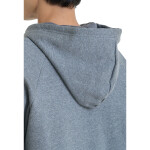 Mikina Under Armour Rival Fleece FZ Hoodie Castlerock Light Heather/ White XL