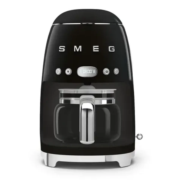 SMEG 50#39;s Retro Style čierna / Kávovar na prekvapkávanú kávu / 1050 W / 1.4 l / až 4 šálky (DCF02BLEU)