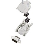 Amphenol L17DTPK-M-09+L717DE09PST sada D-SUB kolíkové lišty 180 ° Pólov: 9 skrutkovací 1 ks; L17DTPK-M-09+L717DE09PST