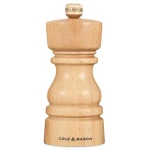 ColeMason London Natural Beech / Mlynček na soľ / výška 13 cm / bukové drevo (H233003)