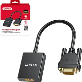 Unitek V1112ABK01 čierna / Redukcia / HDMI na VGA (D-Sub) (V1112ABK01)